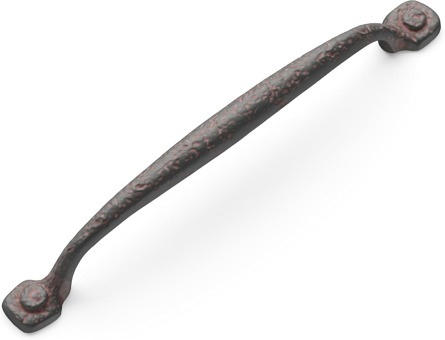 1 Pack Solid Core Kitchen Cabinet Pulls, Luxury Cabinet Handles, Hardware for Doors & Dresser Drawers, 7-9/16 Inch (192Mm) Hole Center, Rustic Iron, Refined Rustic Collection