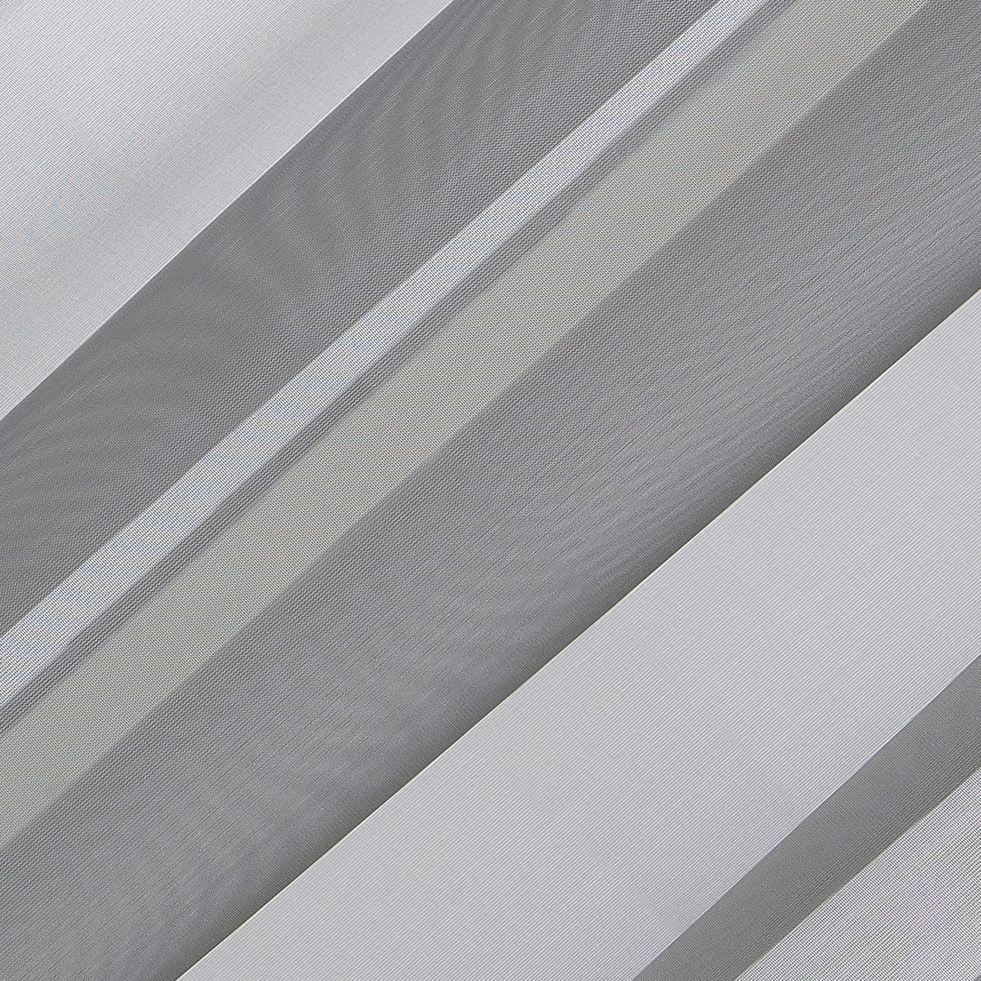 Marjorie Sheer Voile Single Curtain, Gray, 59" W X 63" L