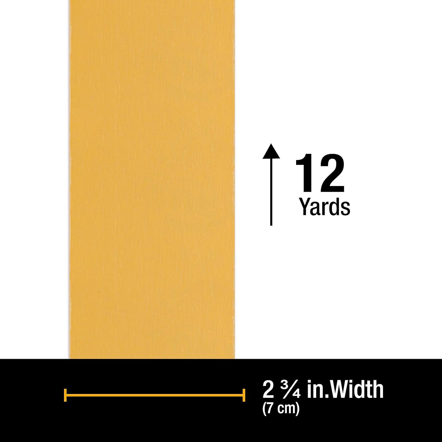 Premium - 1000 Grit Gold - Hook & Loop Backing Longboard Continuous Sandpaper Roll, 2-3/4" Wide, 12 Yards Long - for Automotive Detailing, Fine Color Sanding, Long Board Sander, Hand Blocks