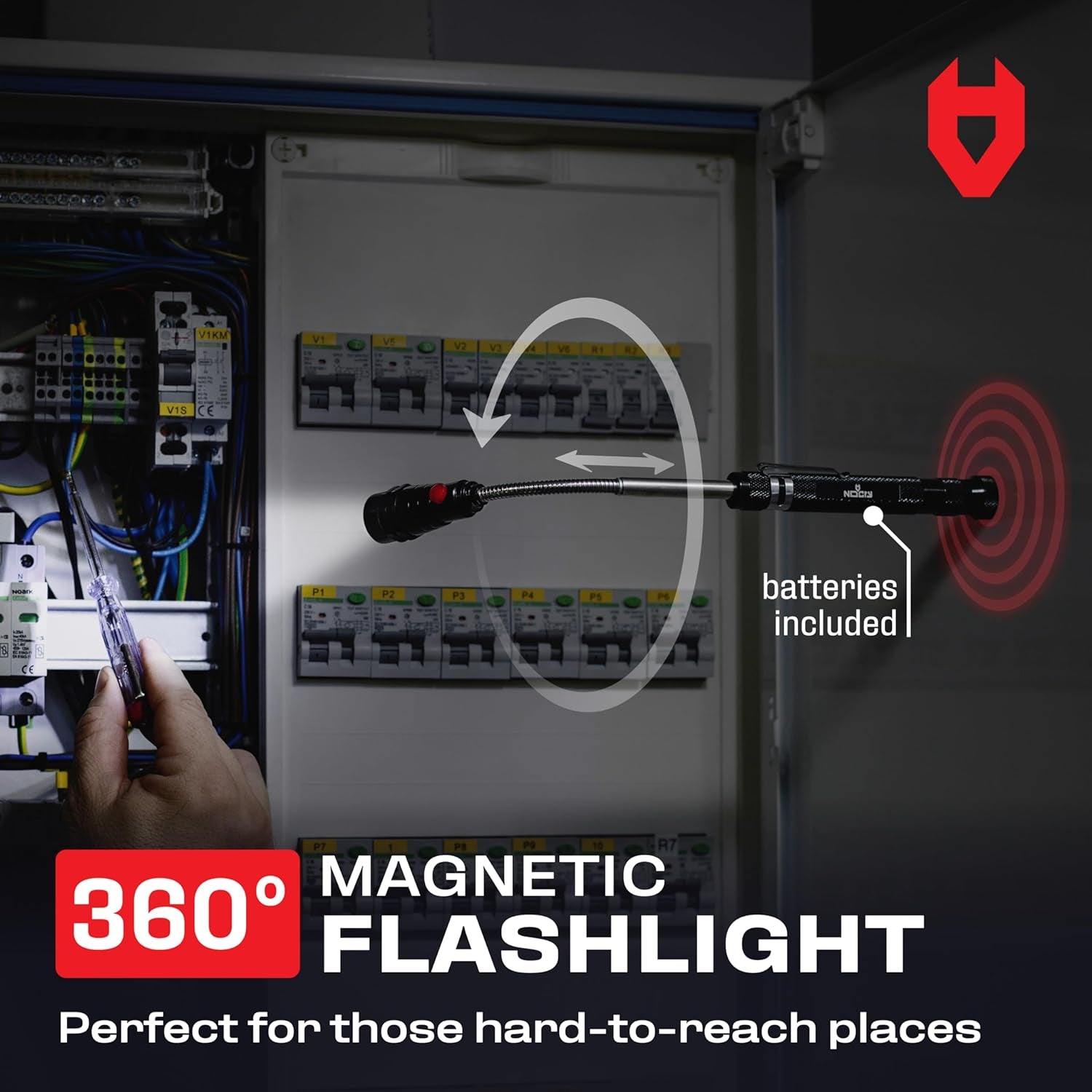 Telescoping Magnetic Pickup Tool Set for Father'S Day Gift — Magnetic Wristband, Extendable Mechanic Mirror, Telescoping Pen, 360° Flexible Flashlight, 3-In-1 Screwdriver — Magnetic Tool Set