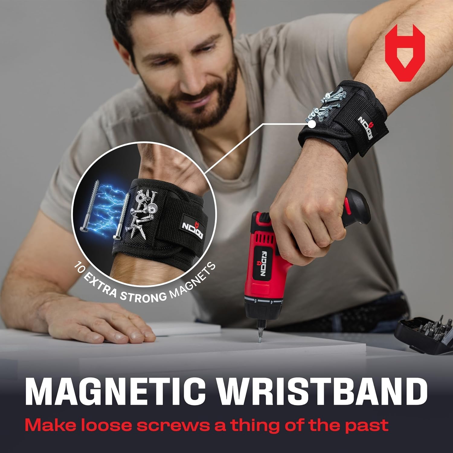 Telescoping Magnetic Pickup Tool Set for Father'S Day Gift — Magnetic Wristband, Extendable Mechanic Mirror, Telescoping Pen, 360° Flexible Flashlight, 3-In-1 Screwdriver — Magnetic Tool Set