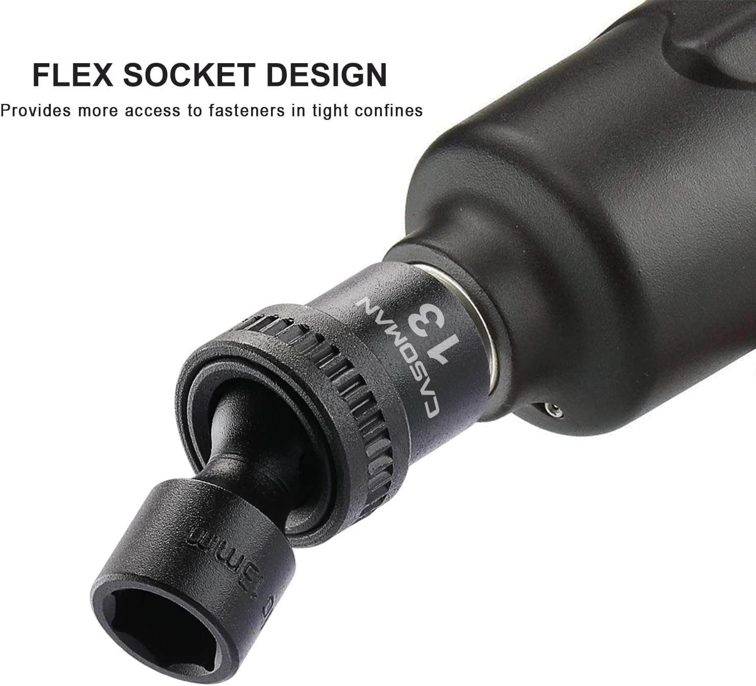 15 PCS 3/8" Drive Standard Universal Impact Socket Set, 6-Point, Metric, 8Mm - 22Mm