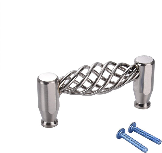 900SN-10 Satin Nickel Bird Cage Cabinet Pull 3" 76Mm (Pack of 10)