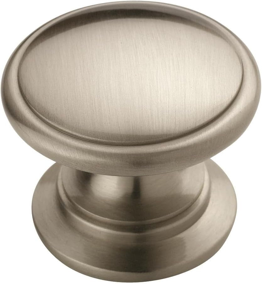 | Cabinet Knob | Satin Nickel | 1-1/4 Inch (32 Mm) Diameter | Ravino | 1 Pack | Drawer Knob | Cabinet Hardware, BP53012G10