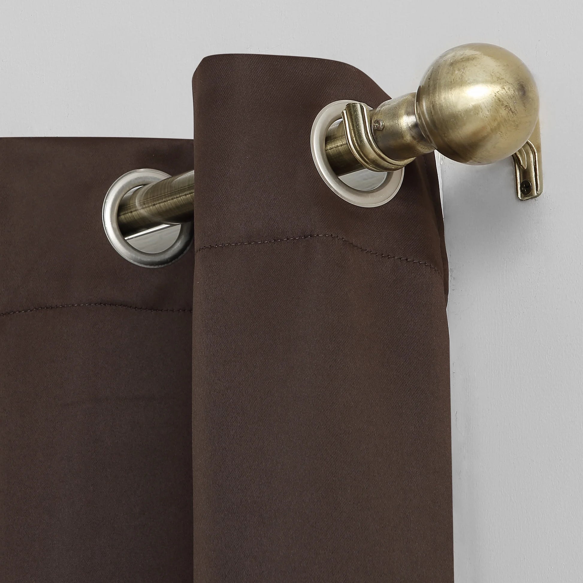 Nolan Energy Efficient Blackout Grommet Single Curtain Panel, 54" X 84", Chocolate