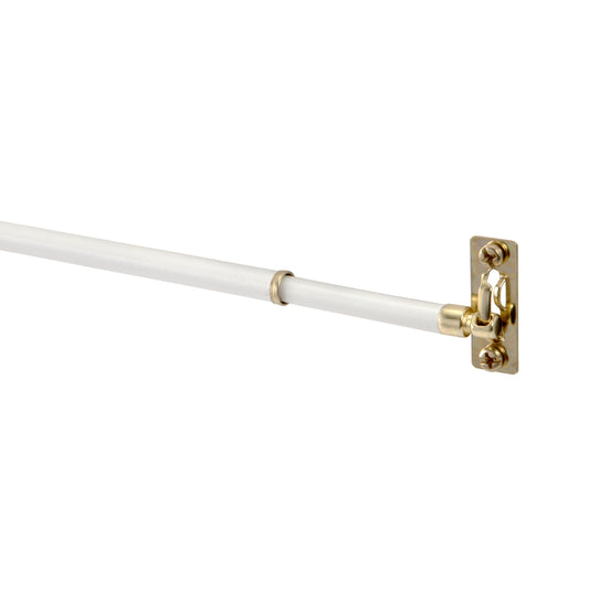 5/16" White Adjustable Swivel Sash Rod, 21-38"