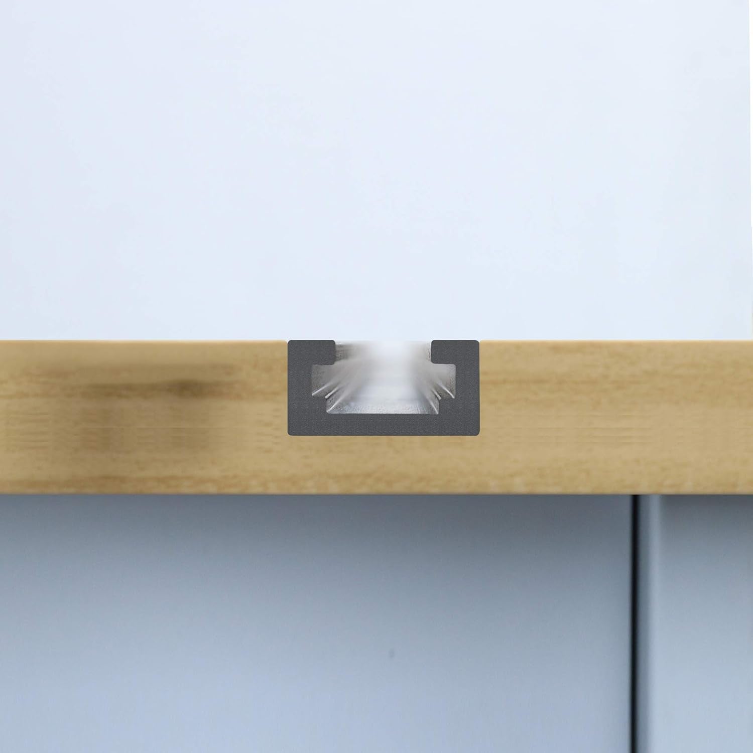 Aluminum 24" T-Track for Woodworking –Double Cut Profile Universal with Predrilled Mounting Holes -Woodworking and Clamps-Fine Sandblast Black Anodized 2PK