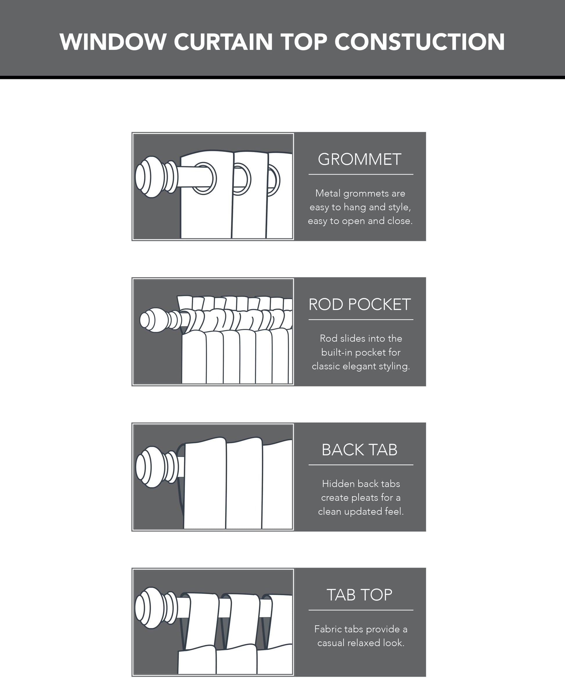 Marjorie Sheer Voile Single Curtain, Gray, 59" W X 63" L