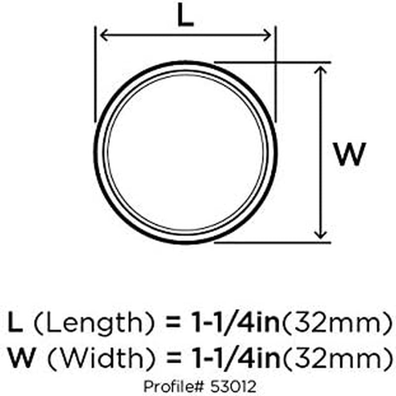 | Cabinet Knob | Satin Nickel | 1-1/4 Inch (32 Mm) Diameter | Ravino | 1 Pack | Drawer Knob | Cabinet Hardware, BP53012G10